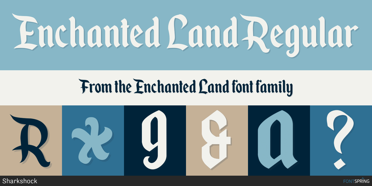 Fonts similar to Enchanted Land