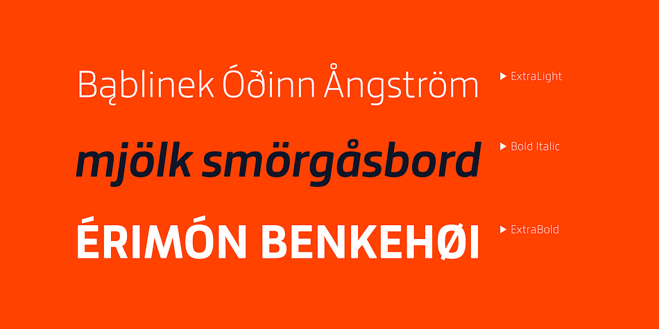 Highlighting the Bronkoh font family.
