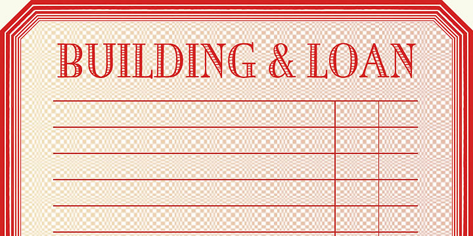 Building Loan Font