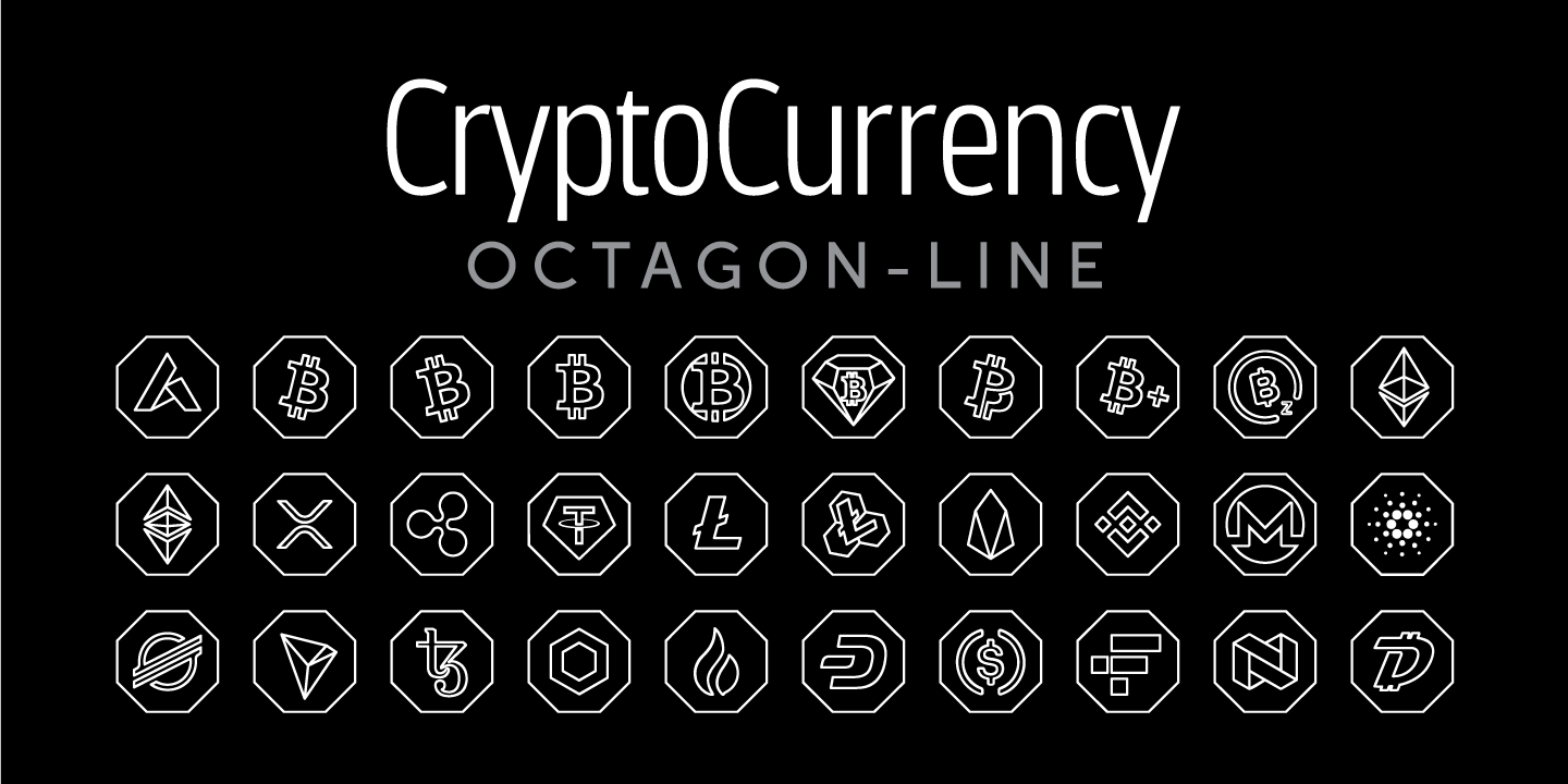 Cryptocurrency Font