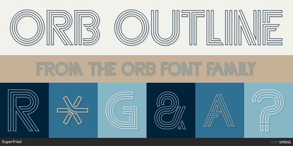 Orb Outline Font