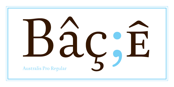 Emphasizing the popular Australis Pro font family.