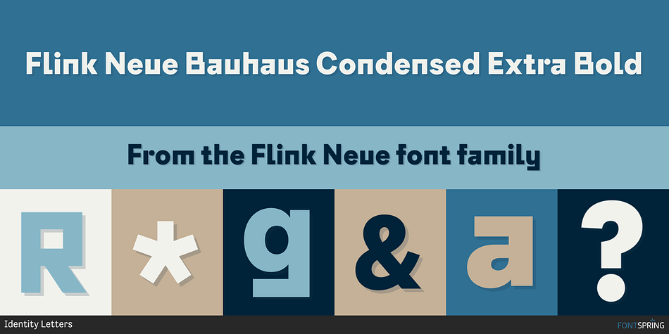 Flink Neue Bauhaus Condensed Extra Bold Font