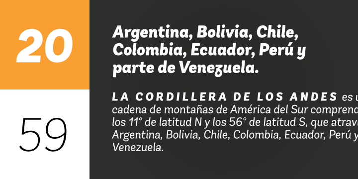 Its different terminals, among other elements, give it a look of mixed typography.