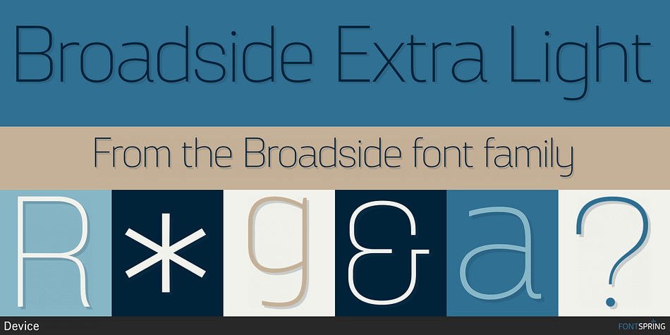 Broadside Extra Light Font