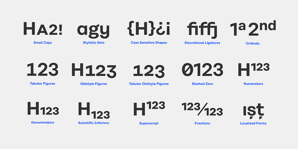 Emphasizing the popular Rational font family.