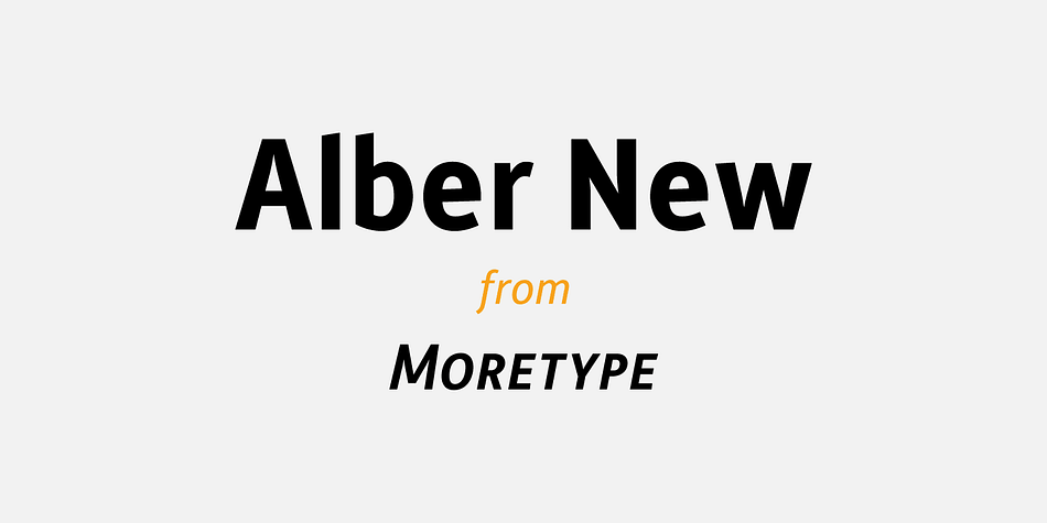 Alber New is the revamped version of Alber originally released in 2006.
