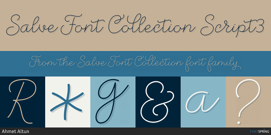 Salve Font Collection Script3 Font
