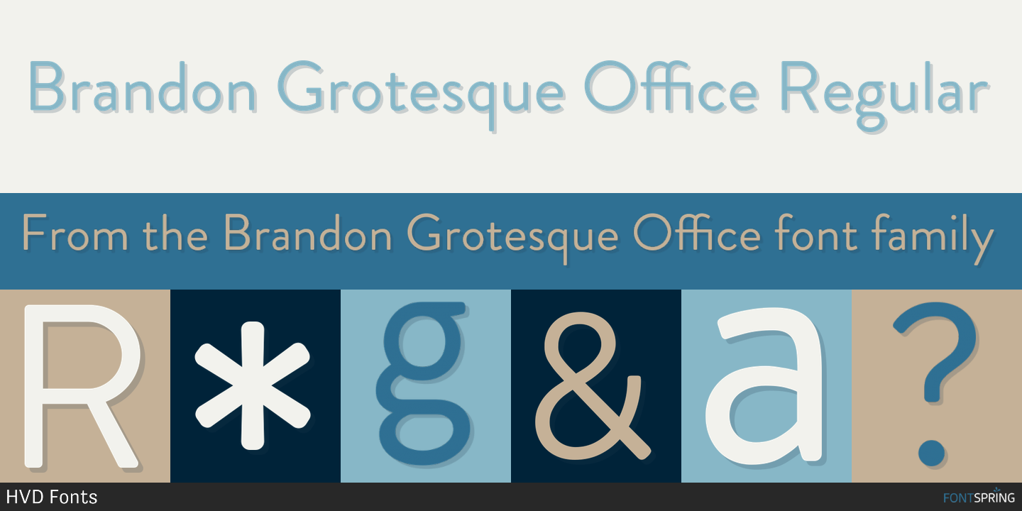 Fonts similar to Brandon Grotesque Office