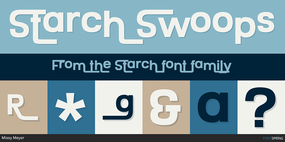 Starch Swoops Font