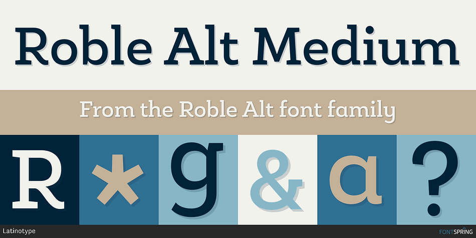 Roble Alt Medium Font