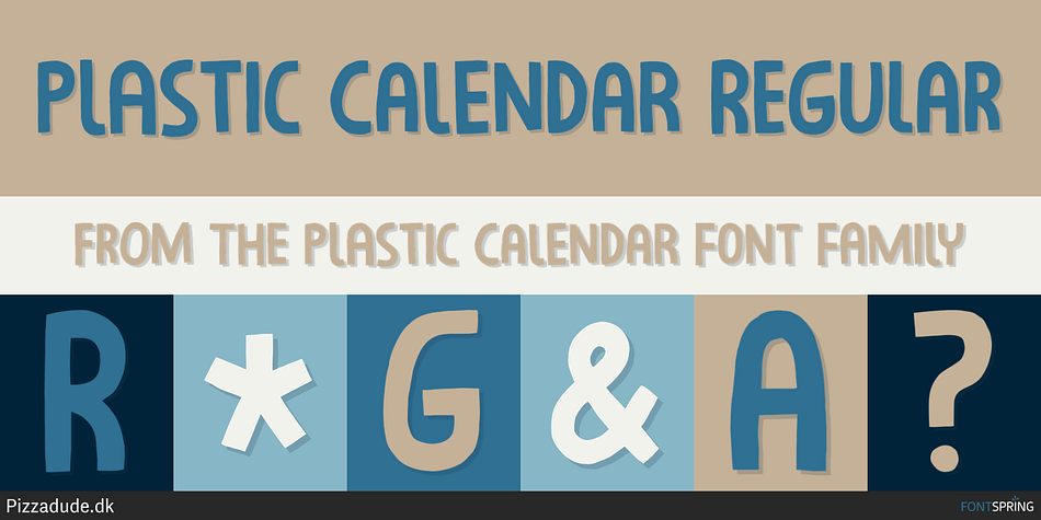 Plastic Calendar Regular Font