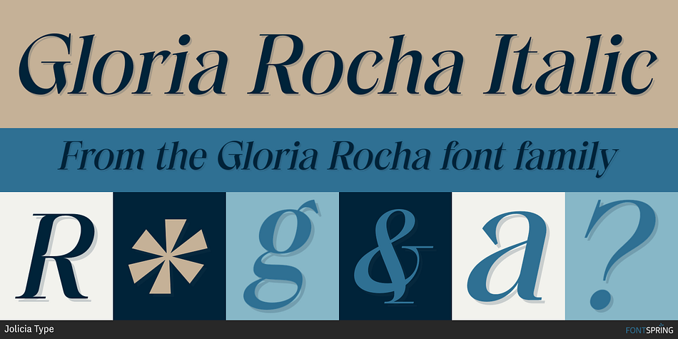 Gloria Rocha Italic Font