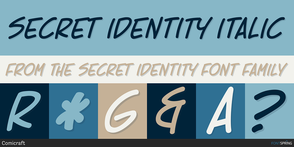 Secret Identity Italic Font