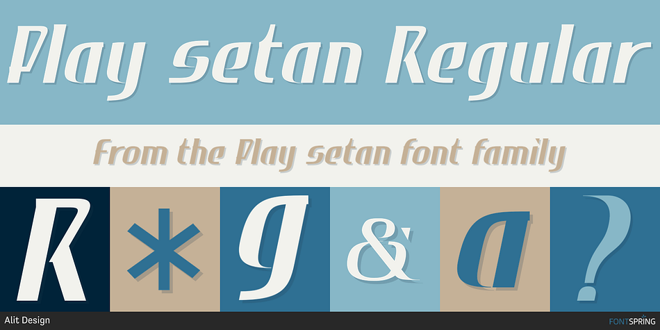 Play setan Regular Font