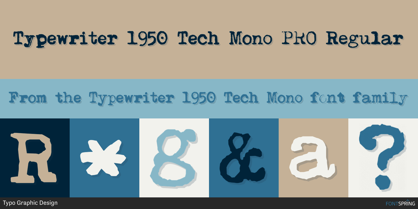 Fonts similar to Typewriter 1950 Tech Mono