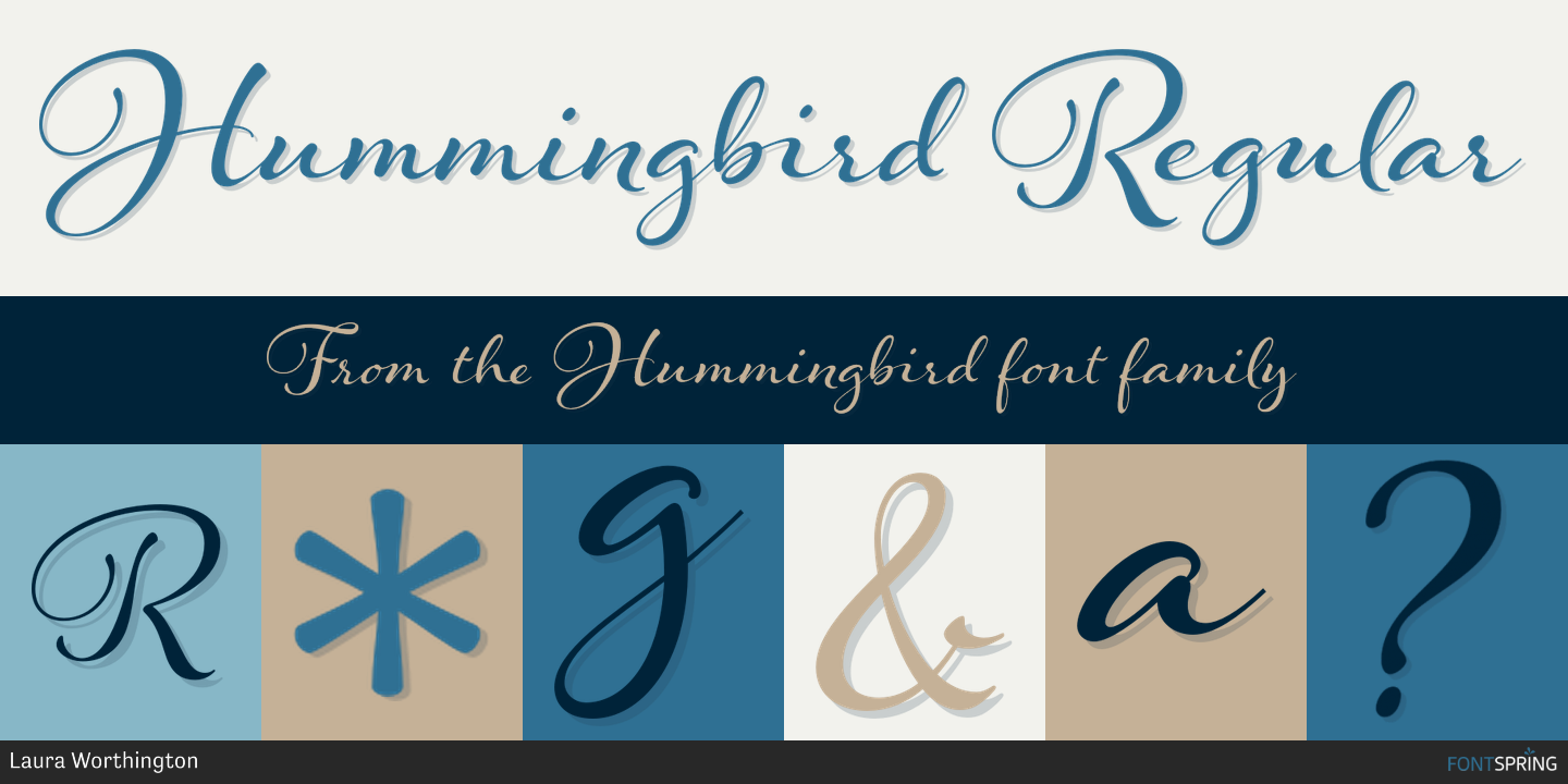 Fonts similar to Hummingbird