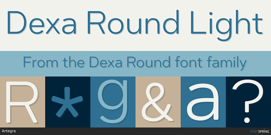 Dexa Round Light Font