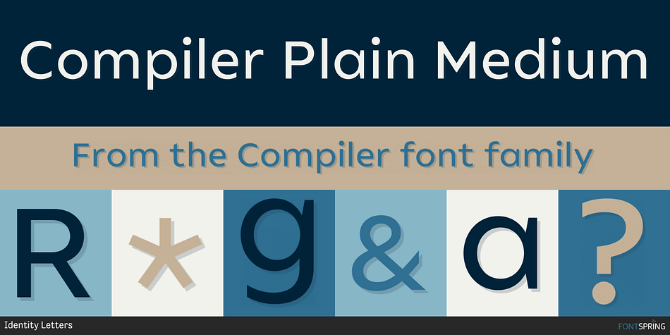 Compiler Plain Medium Font
