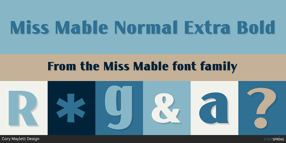 Miss Mable Normal Extra Bold Font