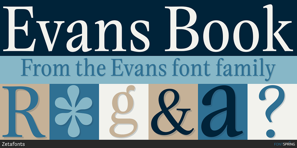 Evans Book Font