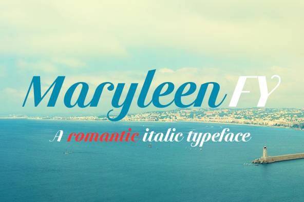 Displaying the beauty and characteristics of the Maryleen FY font family.