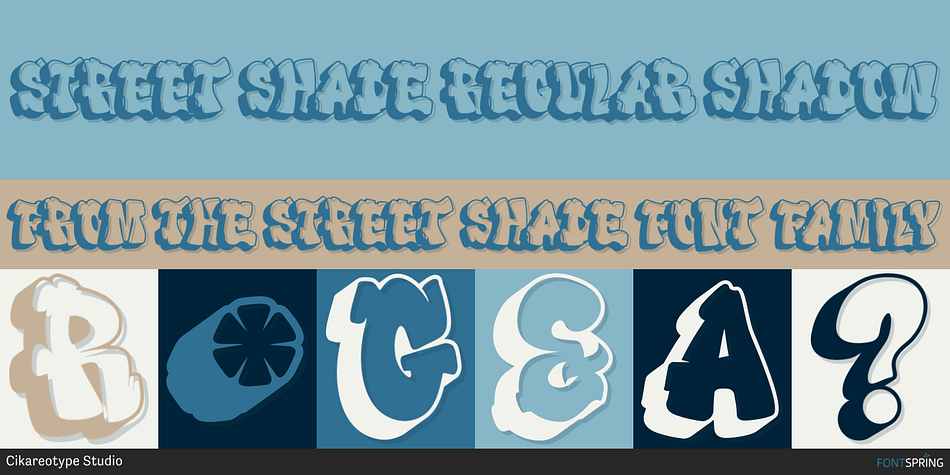 Street Shade Regular Shadow Font