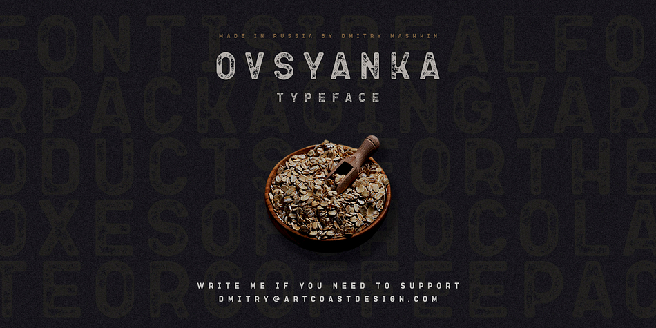 Ovsyanka is a a two font family.