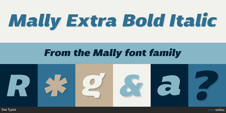 Mally Extra Bold Italic Font
