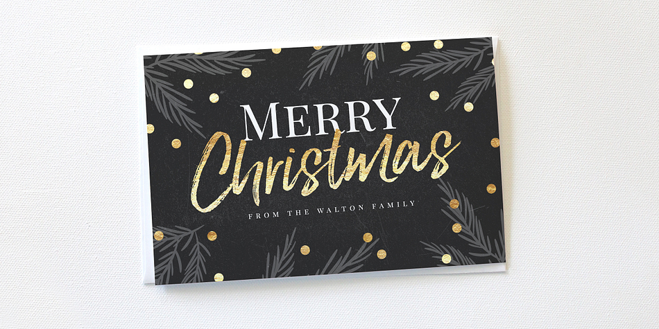 It includes opentype features -  stylistic alternates for the lowercase letters, and a comprehensive set of natural looking ligatures to add to the realistic nature of the typeface.