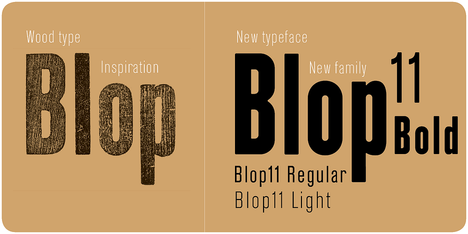 Blow 11 Bold is inspired by 1800s-style wood, poster typeface.