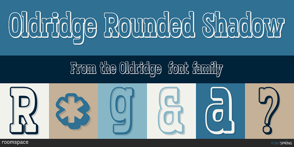 Oldridge Rounded Shadow Font