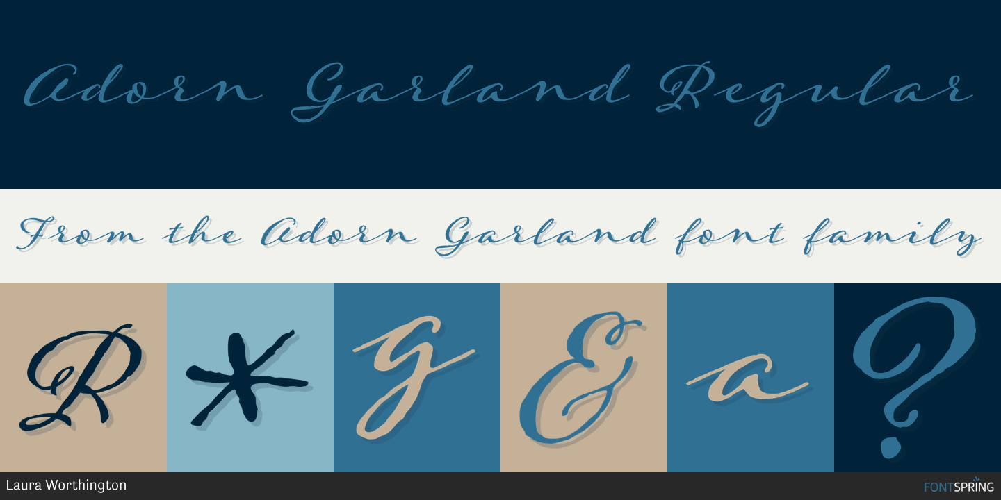 Fonts similar to Adorn Garland