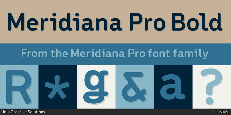 Meridiana Pro Bold Font