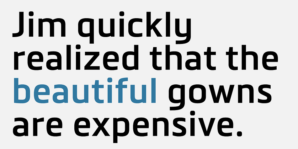 Metronic Pro font family example.