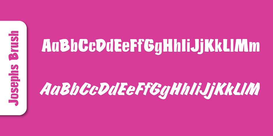 Emphasizing the favorited Josephs Brush Pro font family.