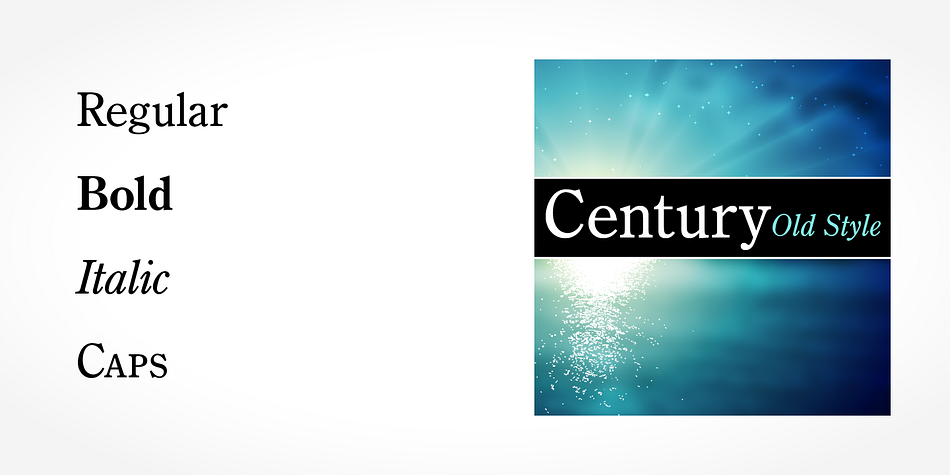 Displaying the beauty and characteristics of the Century Old Style Pro font family.