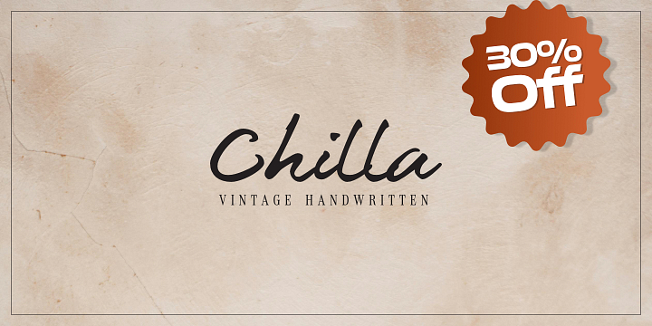 Chilla font family by muhammadhastian