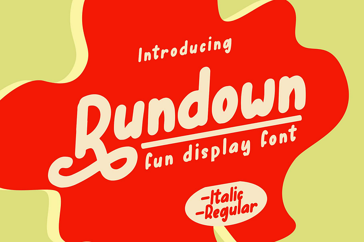Rundown Regular Font