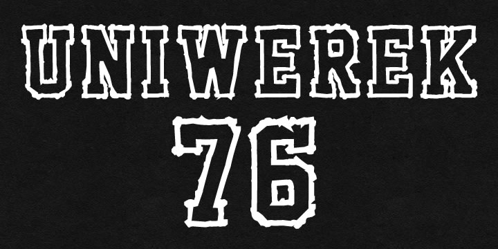 Highlighting the Uniwerek font family.