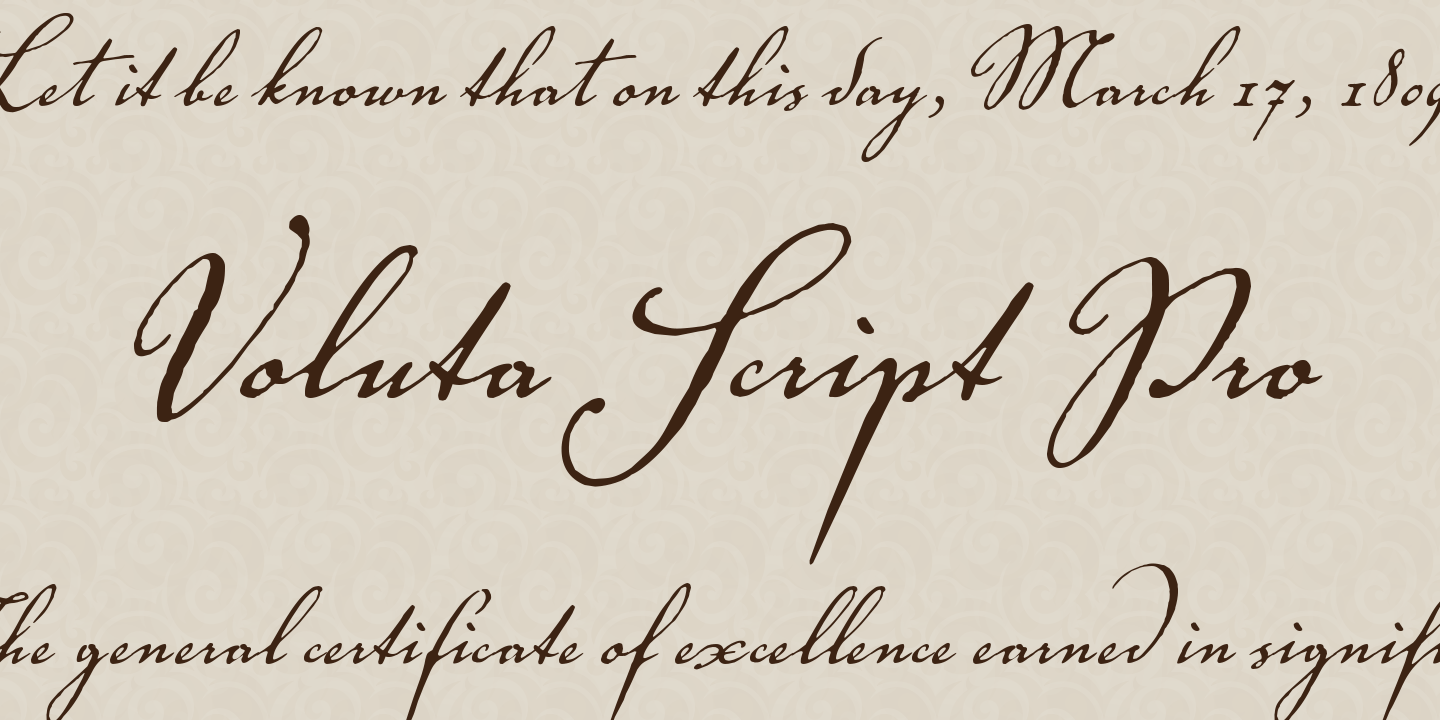 Voluta® Script Pro
