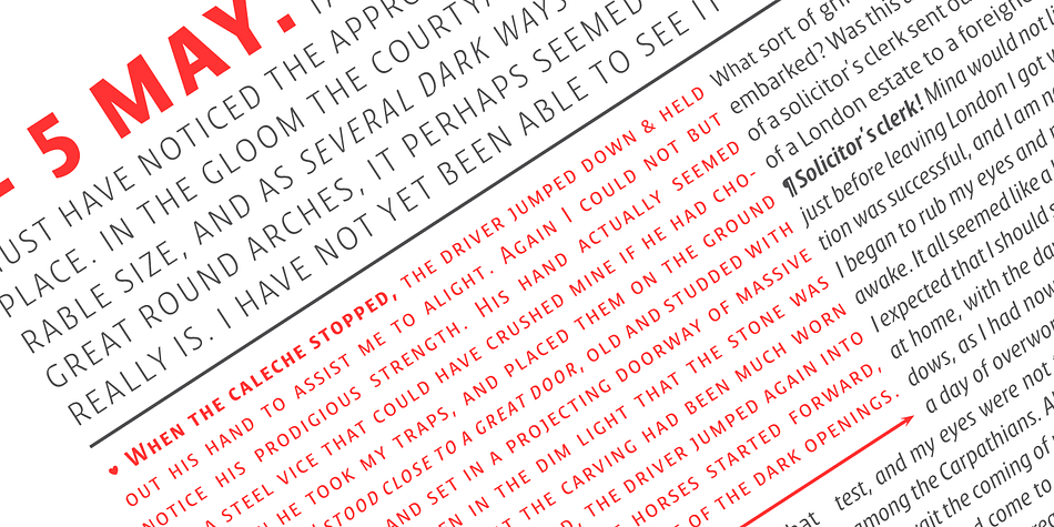 Emphasizing the popular Klaus FY font family.