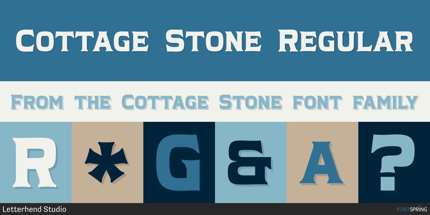 Fonts similar to Cottage Stone