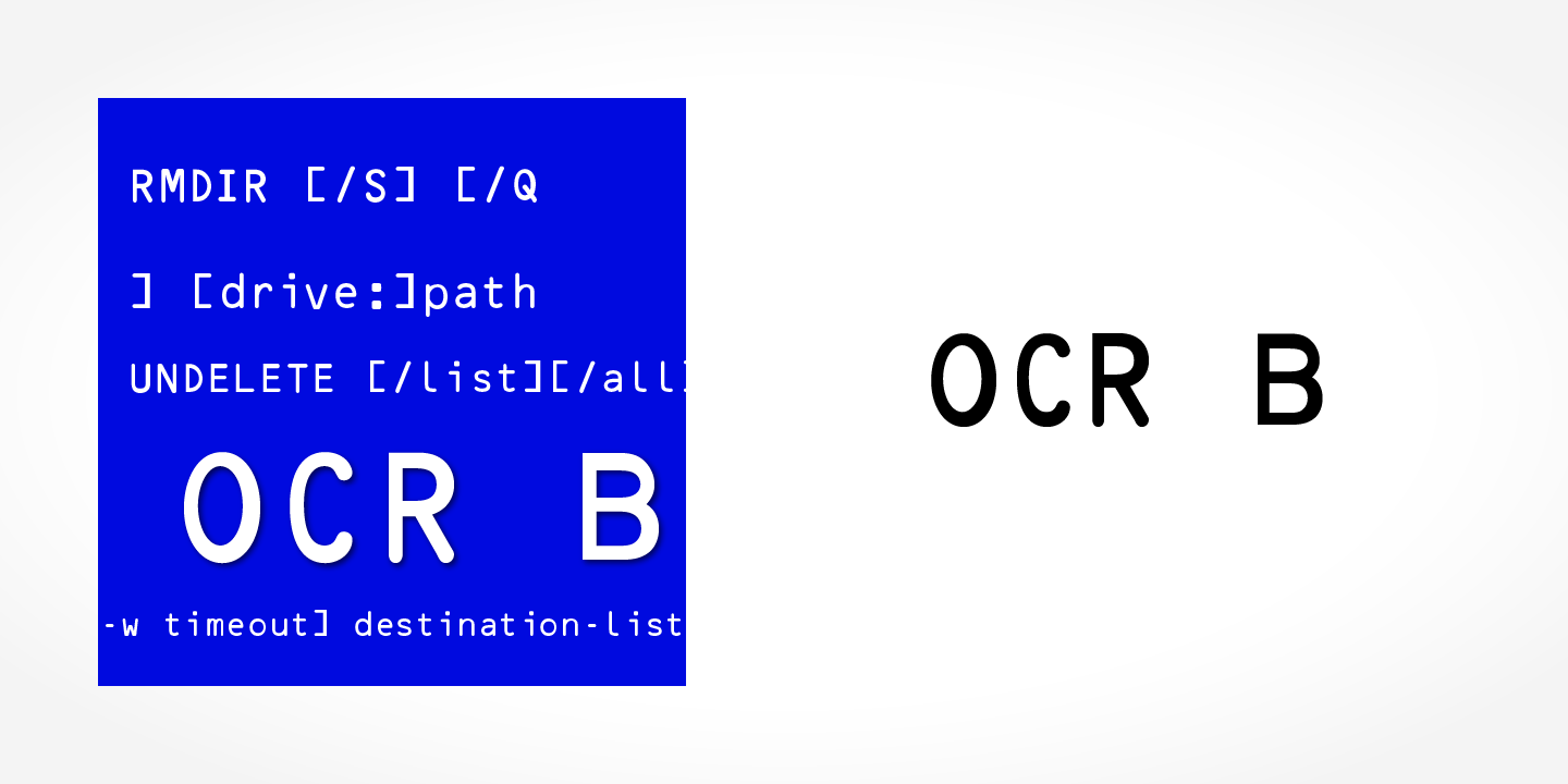 OCR B