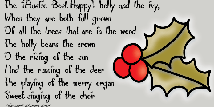 Austie Bost Happy Holly is a handwritten font filled with holiday cheer.