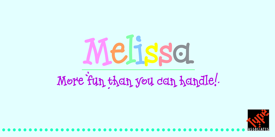 Displaying the beauty and characteristics of the Melissa font family.