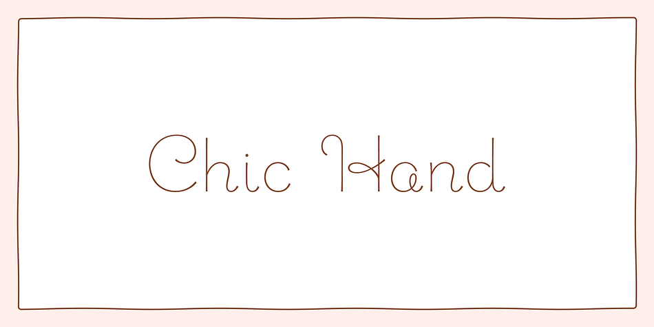 Chic Hand Font