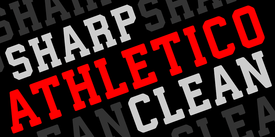 Athletico Clean is a clean version of Athletico font, inspired by college and university sportswear lettering.