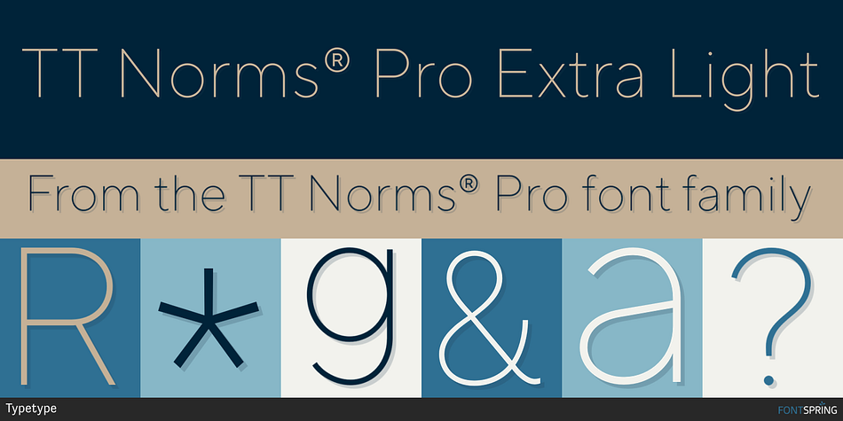 TT Norms® Pro Extra Light Font