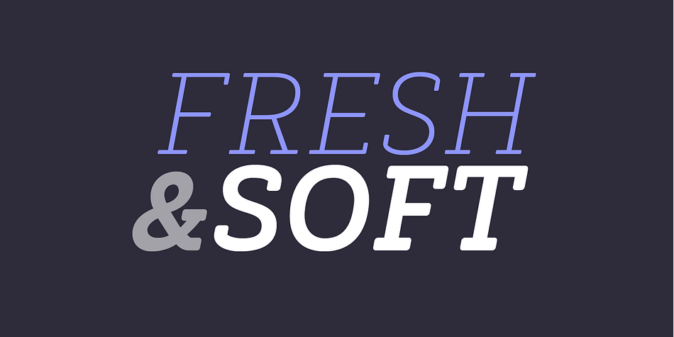 Emphasizing the popular Decour Soft font family.